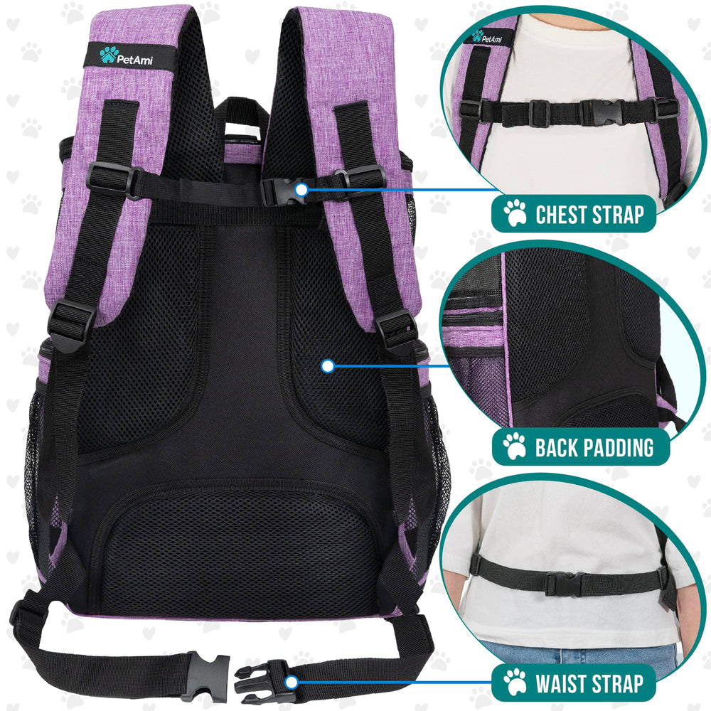 PetAmi four-way entry with zippered mesh windows for easy access.