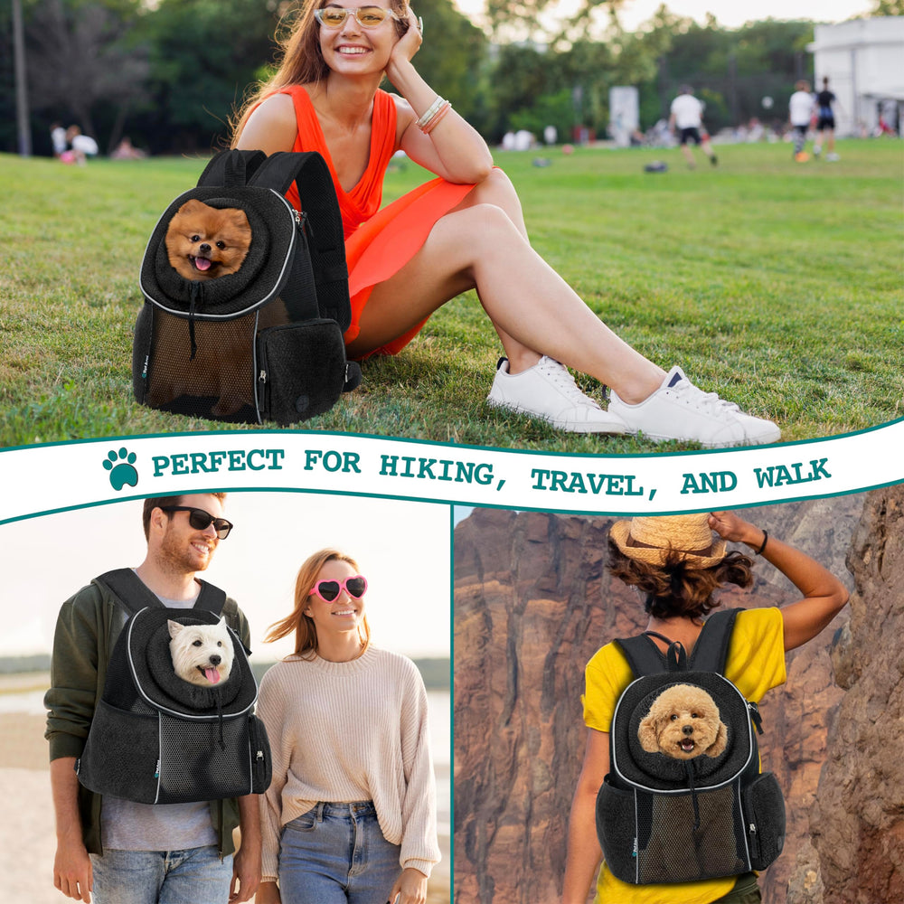PetAmi carrier pockets and dispenser for convenient on-the-go care.