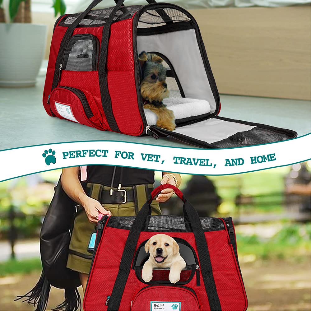 PetAmi front pocket with ID tag space for travel essentials