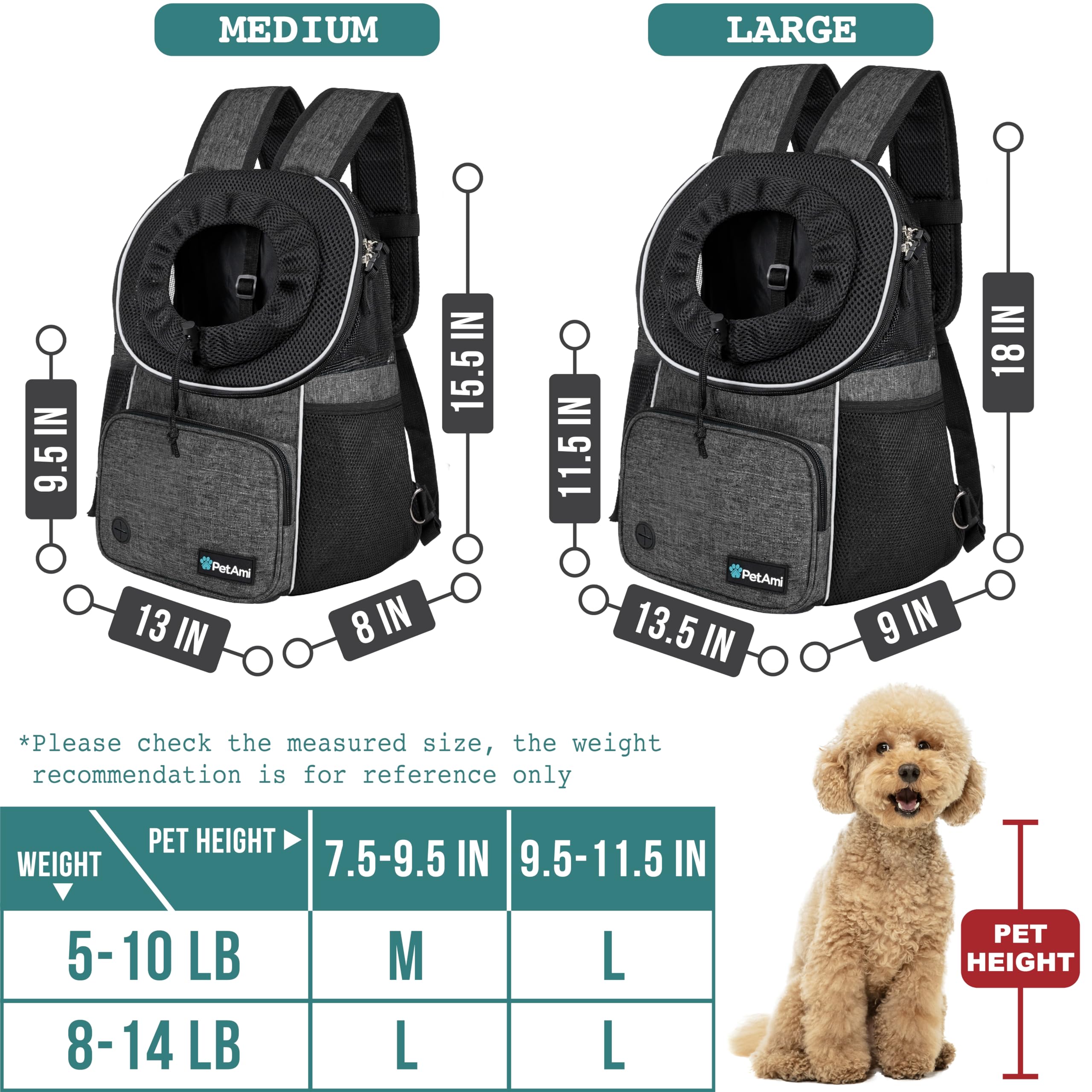 PetAmi front-pocket poop-bag-dispenser illustrates practical on-route essentials during outings.