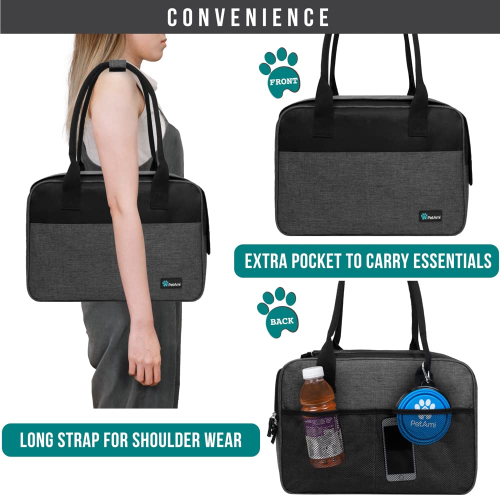 PetAmi front pocket storage keeps treats and essentials within reach.