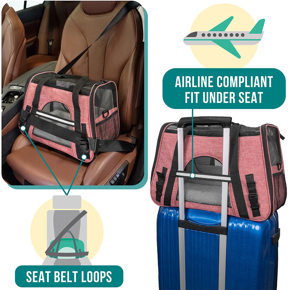 PetAmi front zipper pocket stores treats and personal items during trips