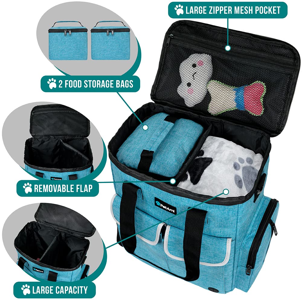 PetAmi bag features leakproof lining to protect belongings.
