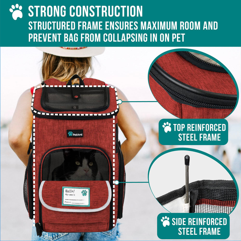 PetAmi padded straps reduce shoulder strain during long trips