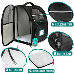 PetAmi padded-back-strap design adds comfort for long hikes and daily walks.