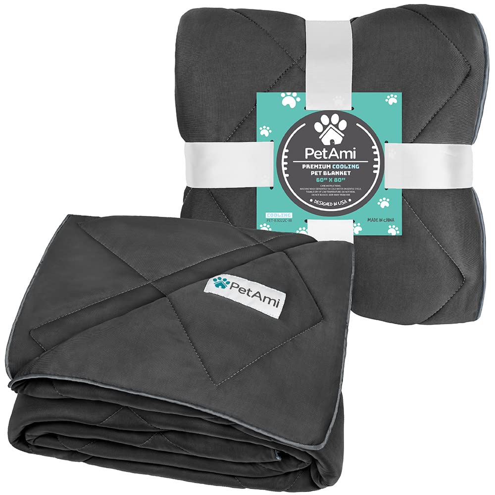 PetAmi blanket used in crate or car for cozy travel cooling comfort