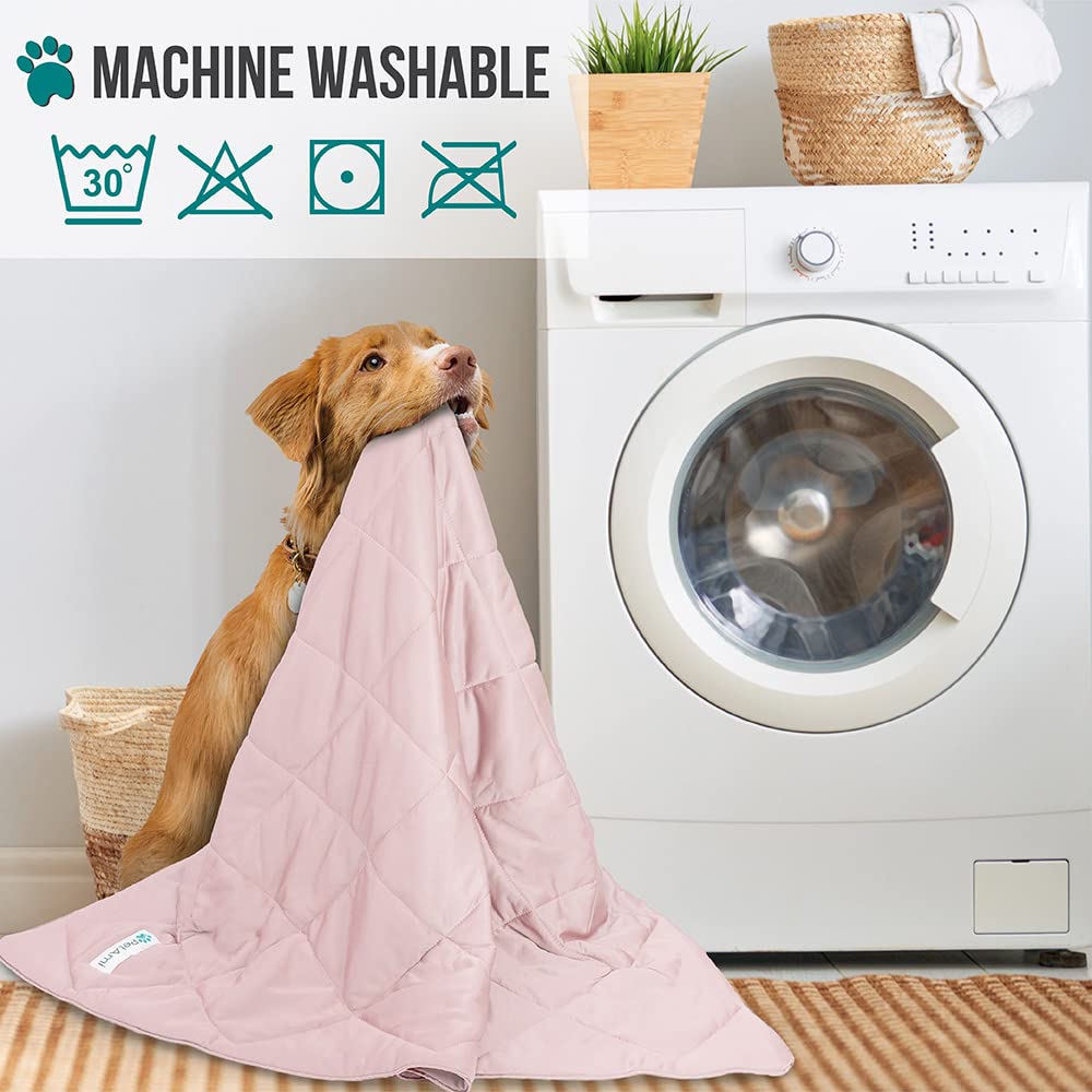 PetAmi premium cooling blanket used in car for pet comfort on trips