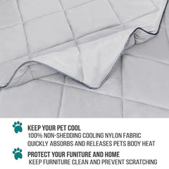 PetAmi premium cooling cat blanket bed cover ideal for relaxed naps.