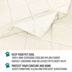 PetAmi Premium Cooling Dog Blanket car blanket keeps seats clean and cool.