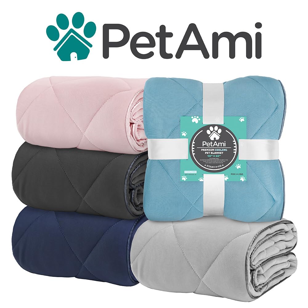 PetAmi Premium Cooling Dog Blanket for dogs and cats offers year-round comfort.
