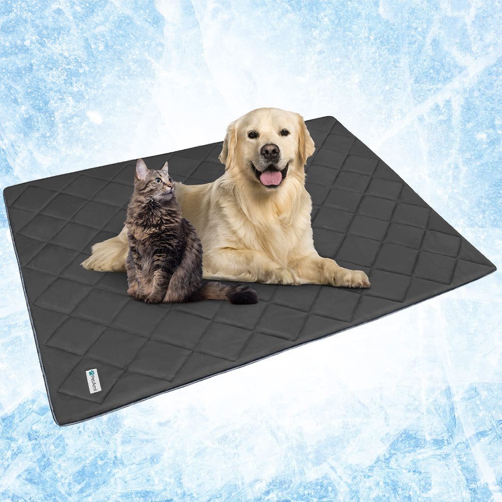 PetAmi Premium Cooling Dog Blanket folded, soft texture for cozy naps