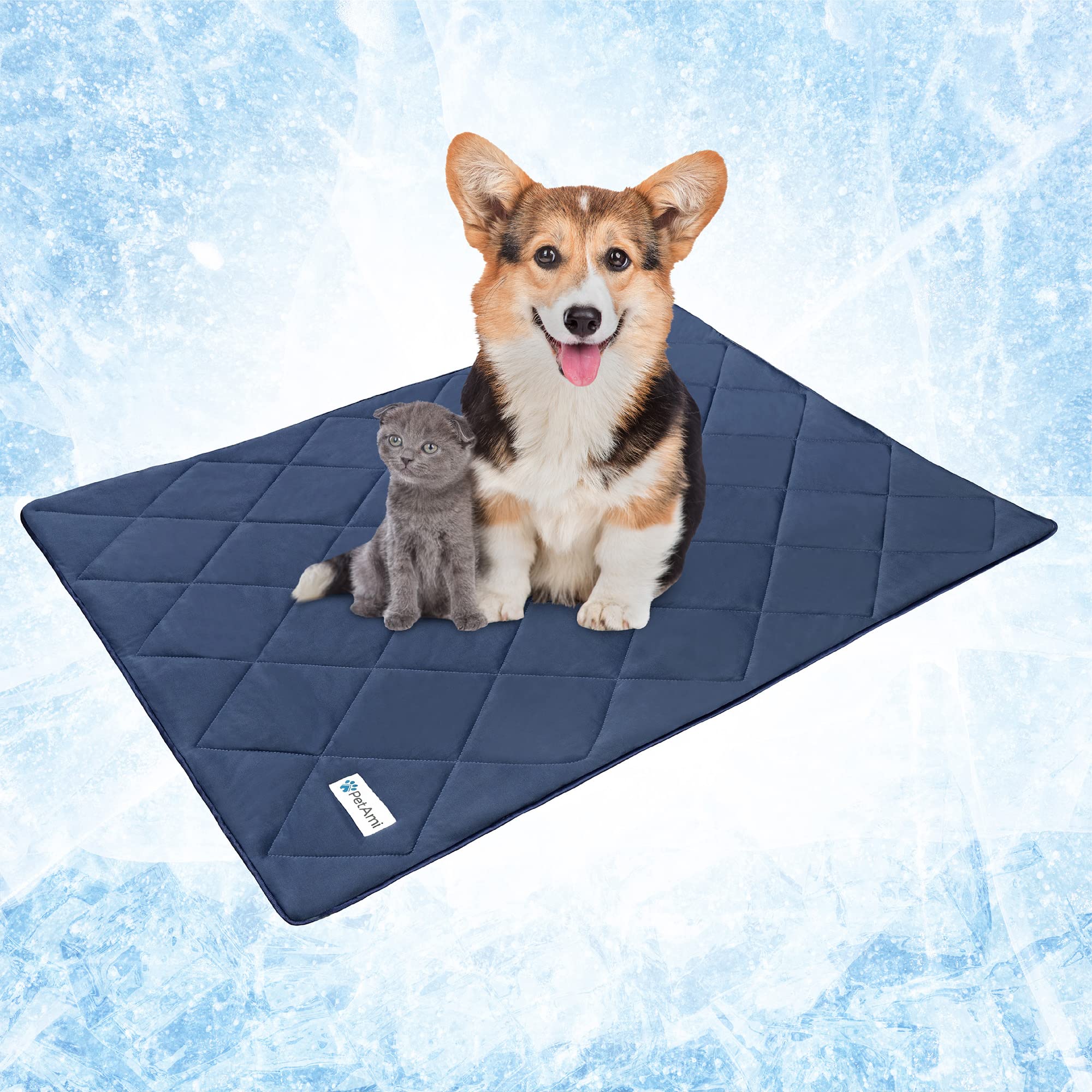 PetAmi Premium Cooling Dog Blanket protecting furniture from fur and shedding