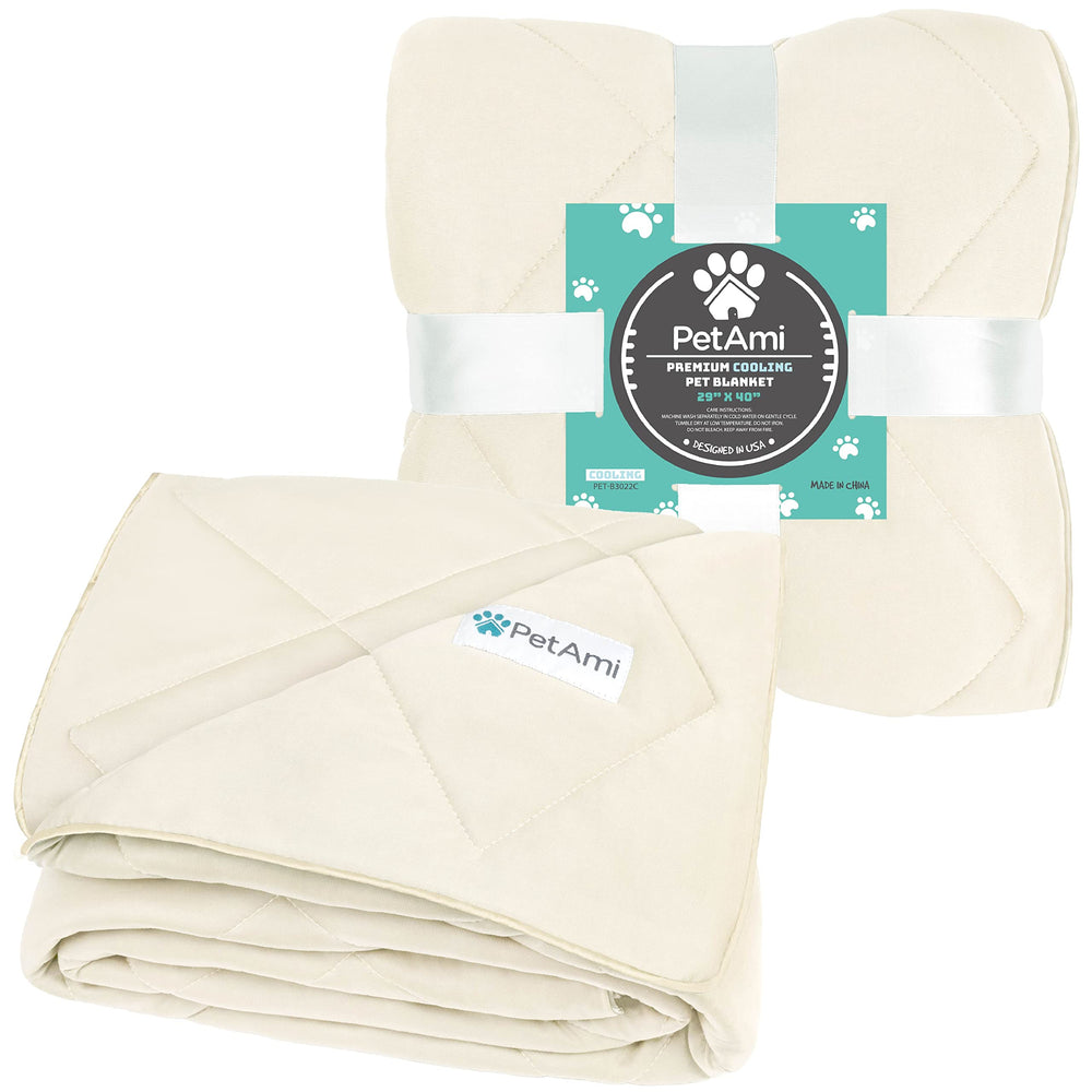 PetAmi Premium Cooling Dog Blanket reversible texture provides two comfy experiences.