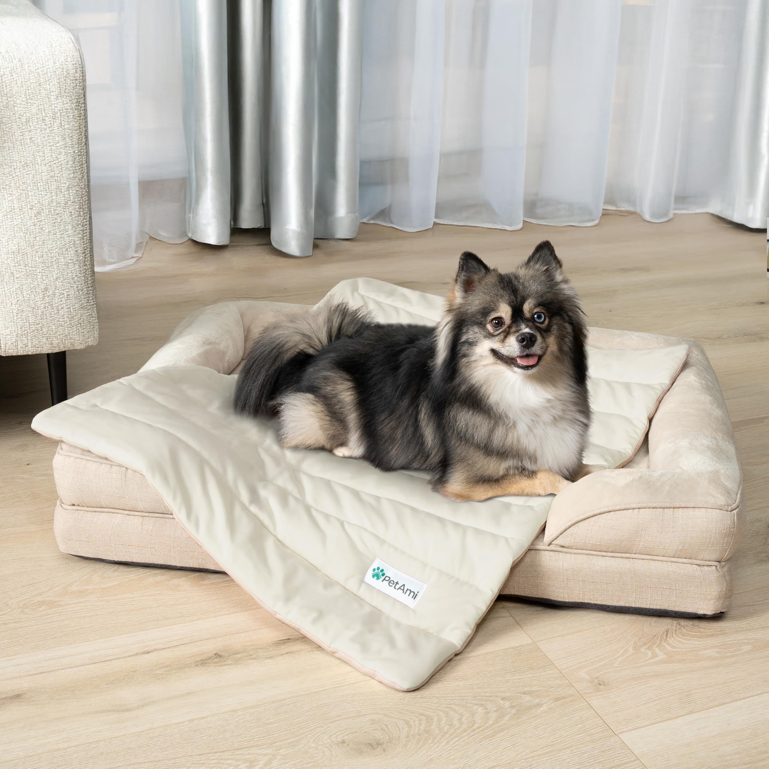 PetAmi qmax nylon cooling material absorbs heat for lasting chill