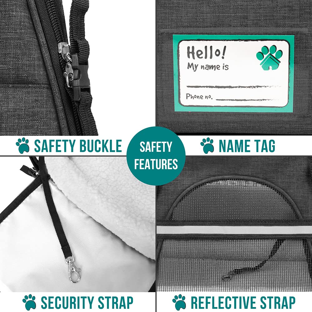 PetAmi reflective trim increases visibility in low-light conditions.