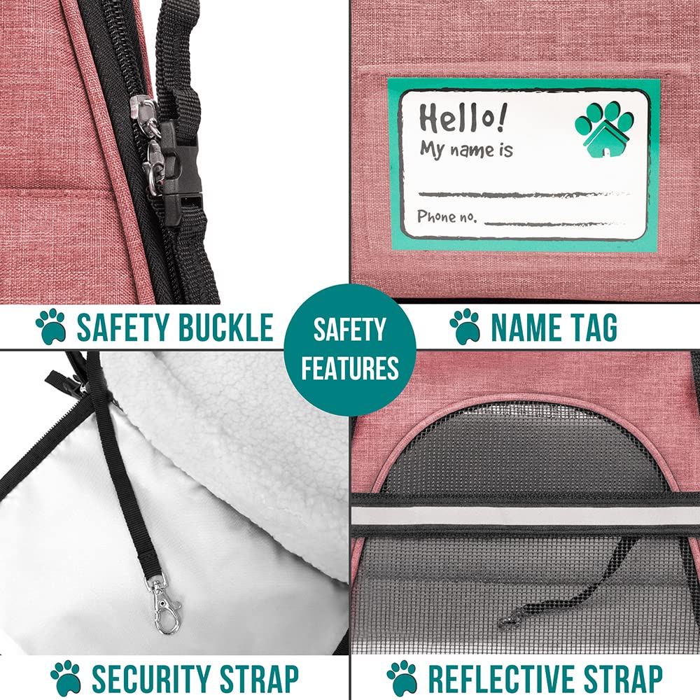 PetAmi reflective trim front enhances visibility during outdoor low-light use