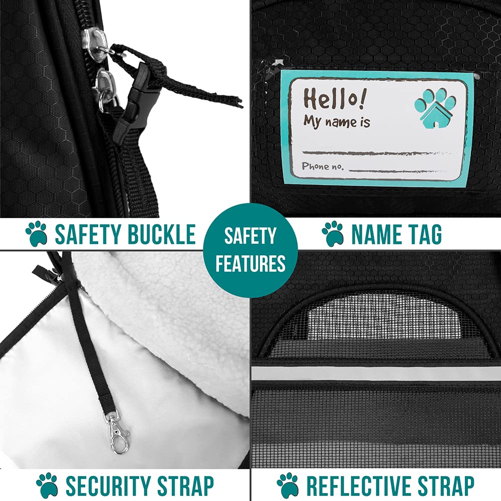 PetAmi carrier with reflective trim for safer low-light outings.