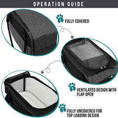 PetAmi removable sherpa bed offers cozy resting on the go.