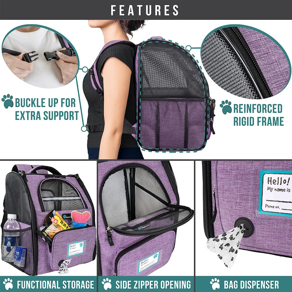 PetAmi safety inside buckle strap securing pet during travel