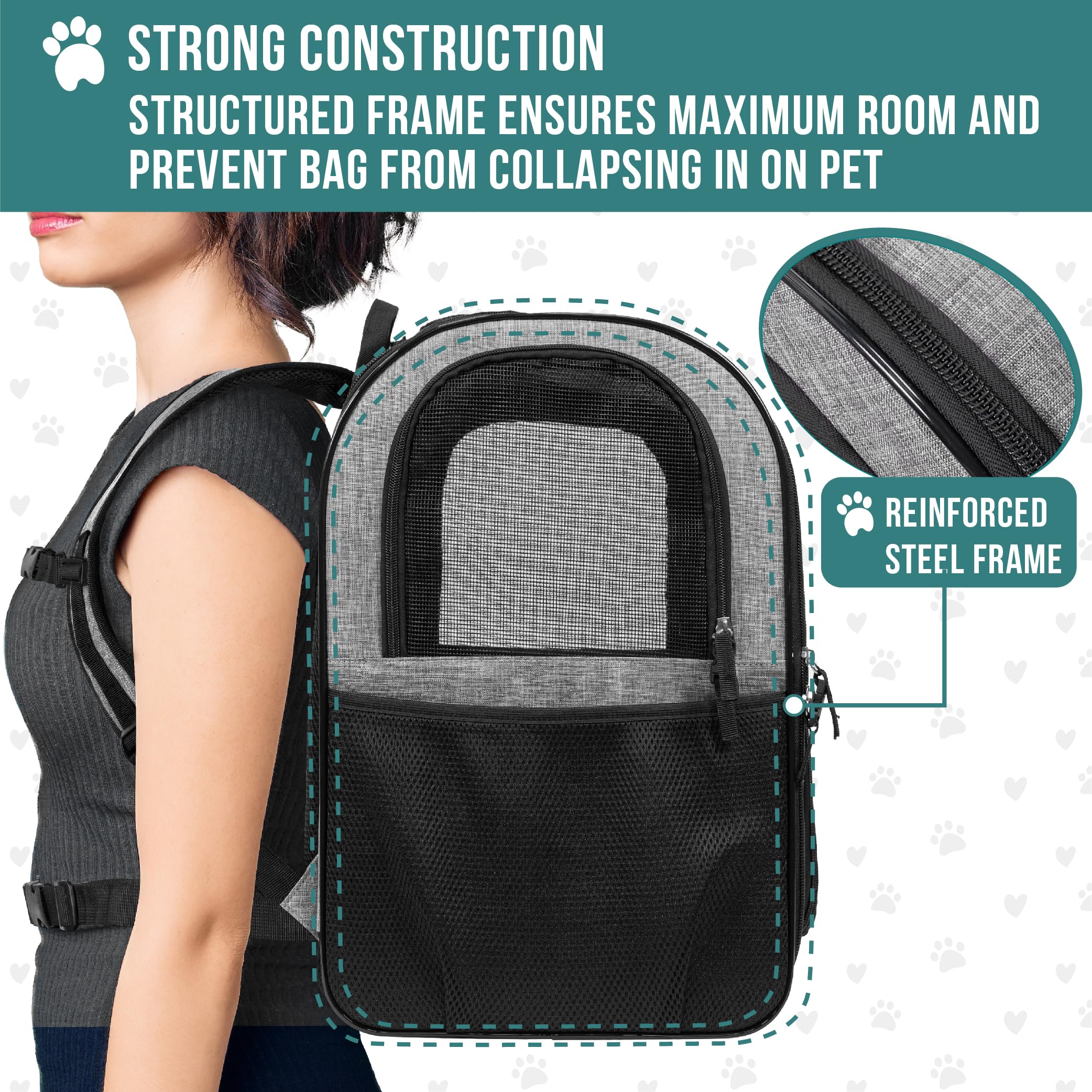 PetAmi safety strap buckle secures your pet to prevent escapes