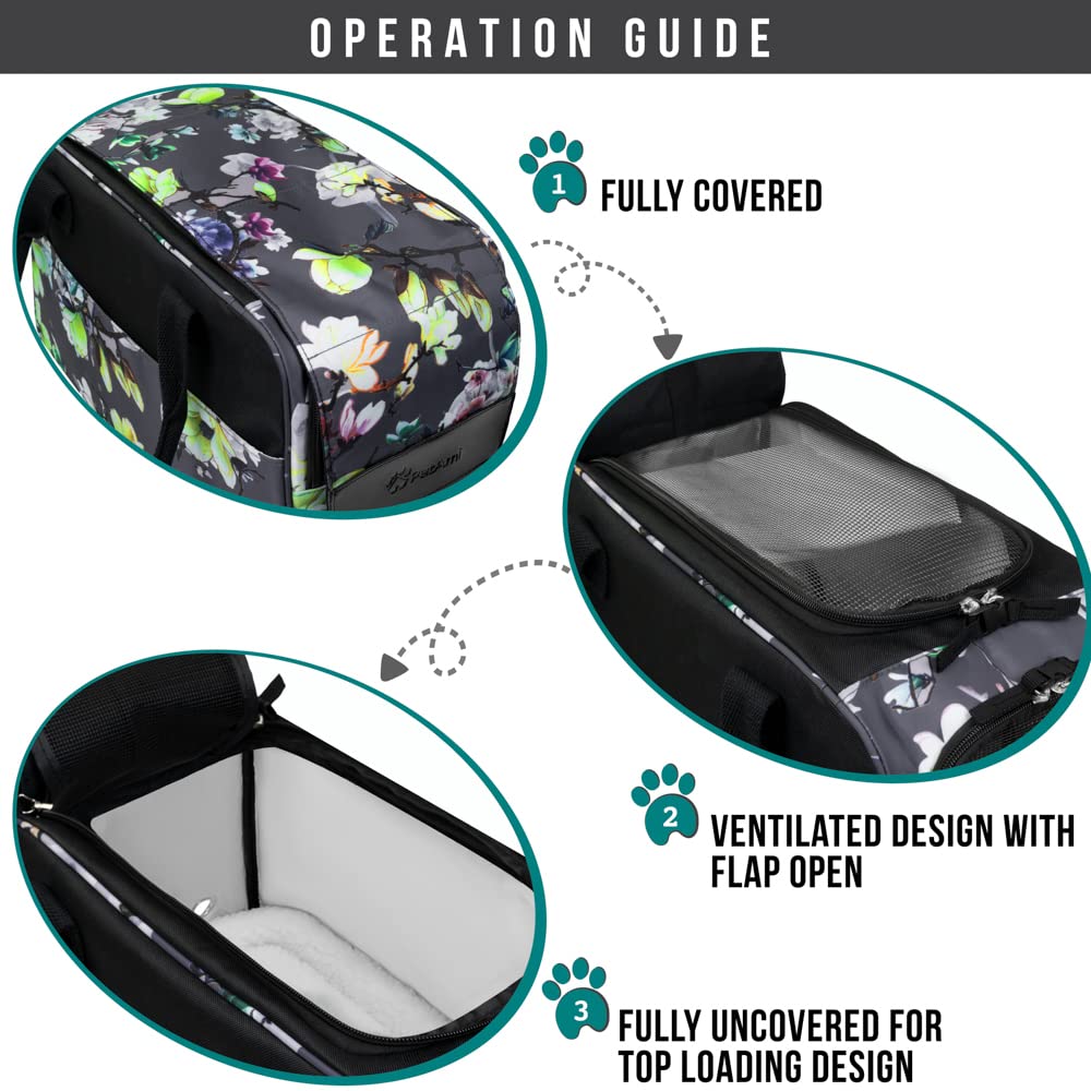 PetAmi sherpa bed removable showing cozy resting area during trips