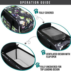 PetAmi sherpa bed removable showing cozy resting area during trips