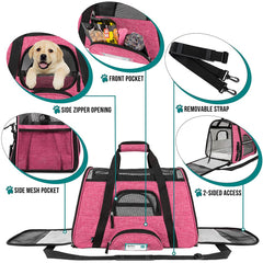 PetAmi sherpa bed removable liner for cozy rest during trips.