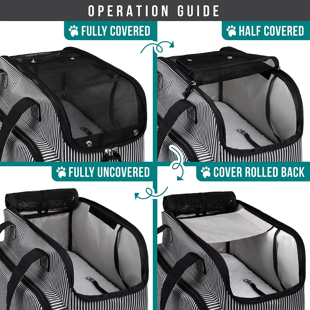 PetAmi carrier highlights breathable mesh for airflow and pet comfort