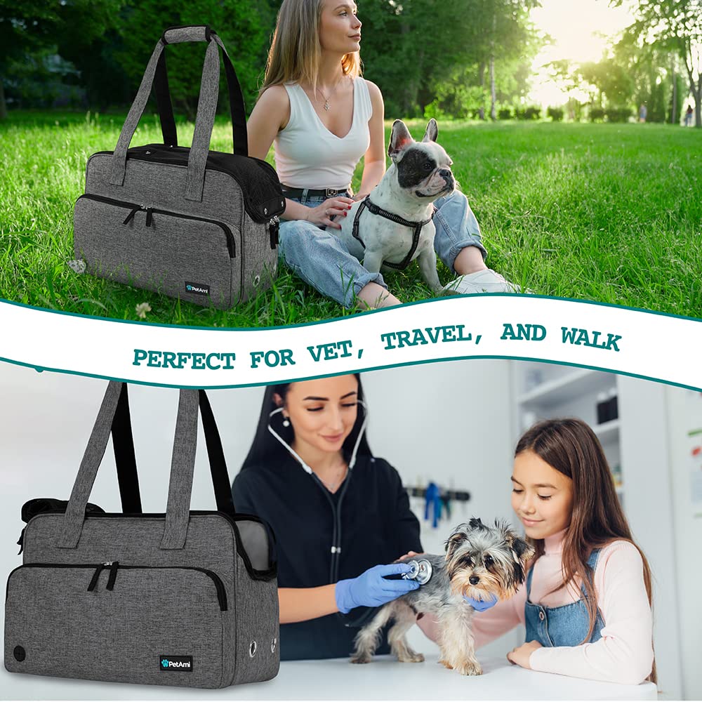 PetAmi durable 6000D polyester construction withstands daily use while traveling