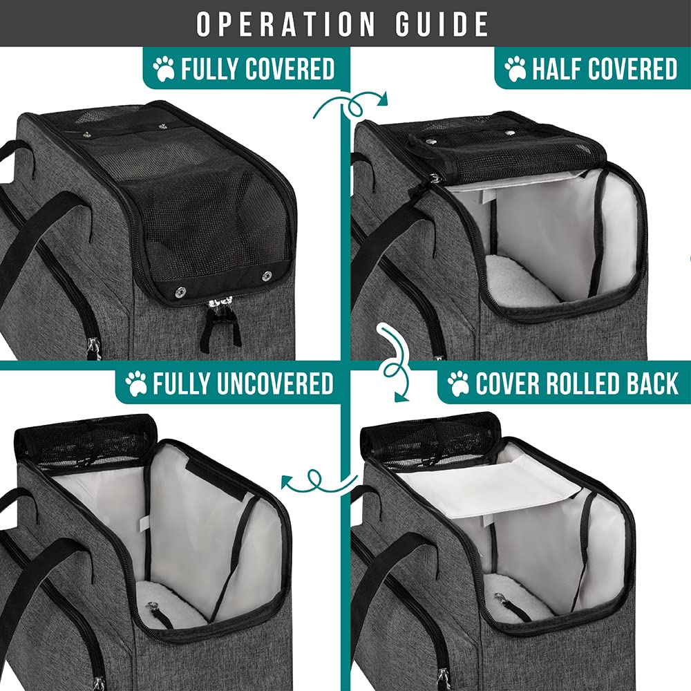 PetAmi carrier features front pocket and side pockets for essentials