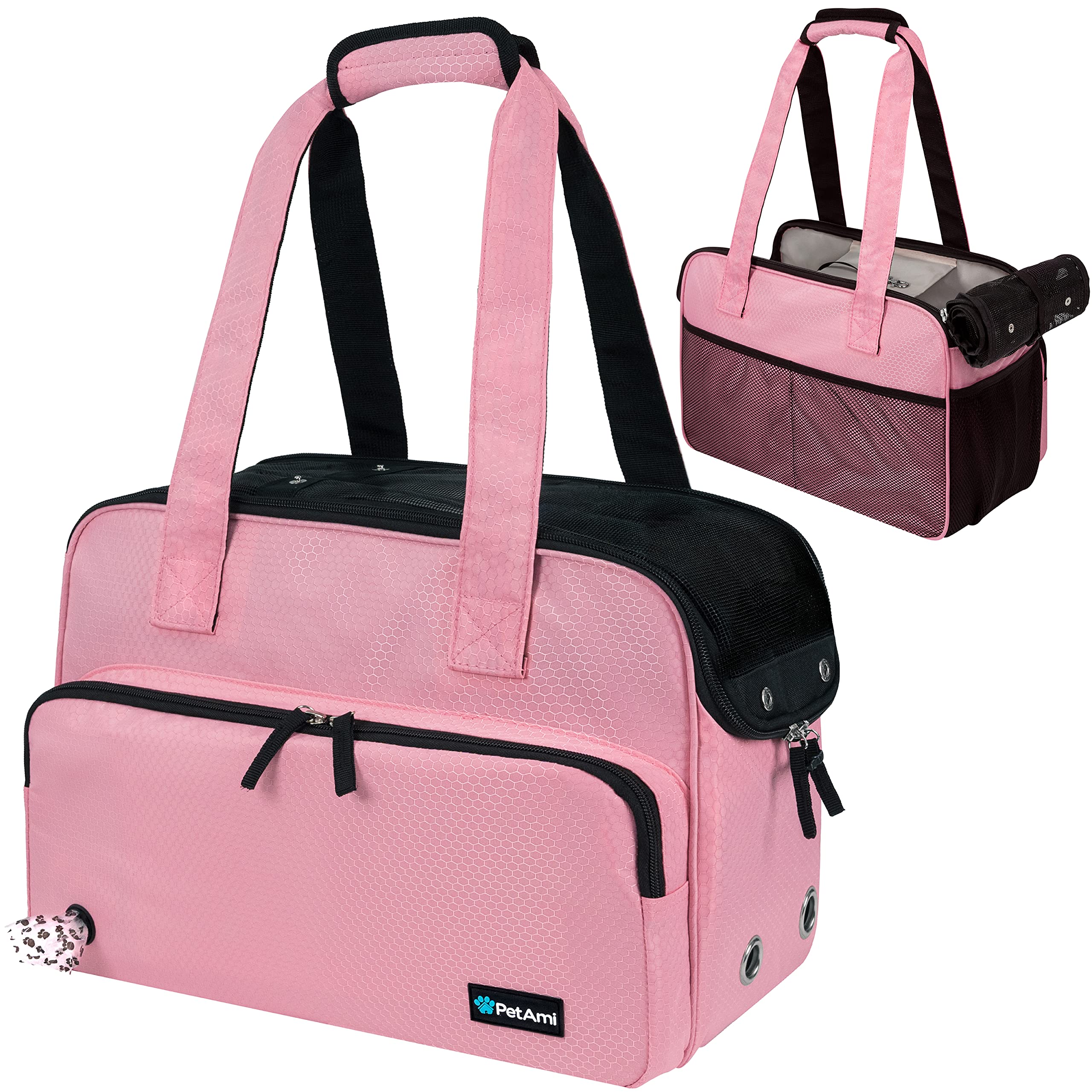 PetAmi small dog purse carrier front view shows portable comfort for travel