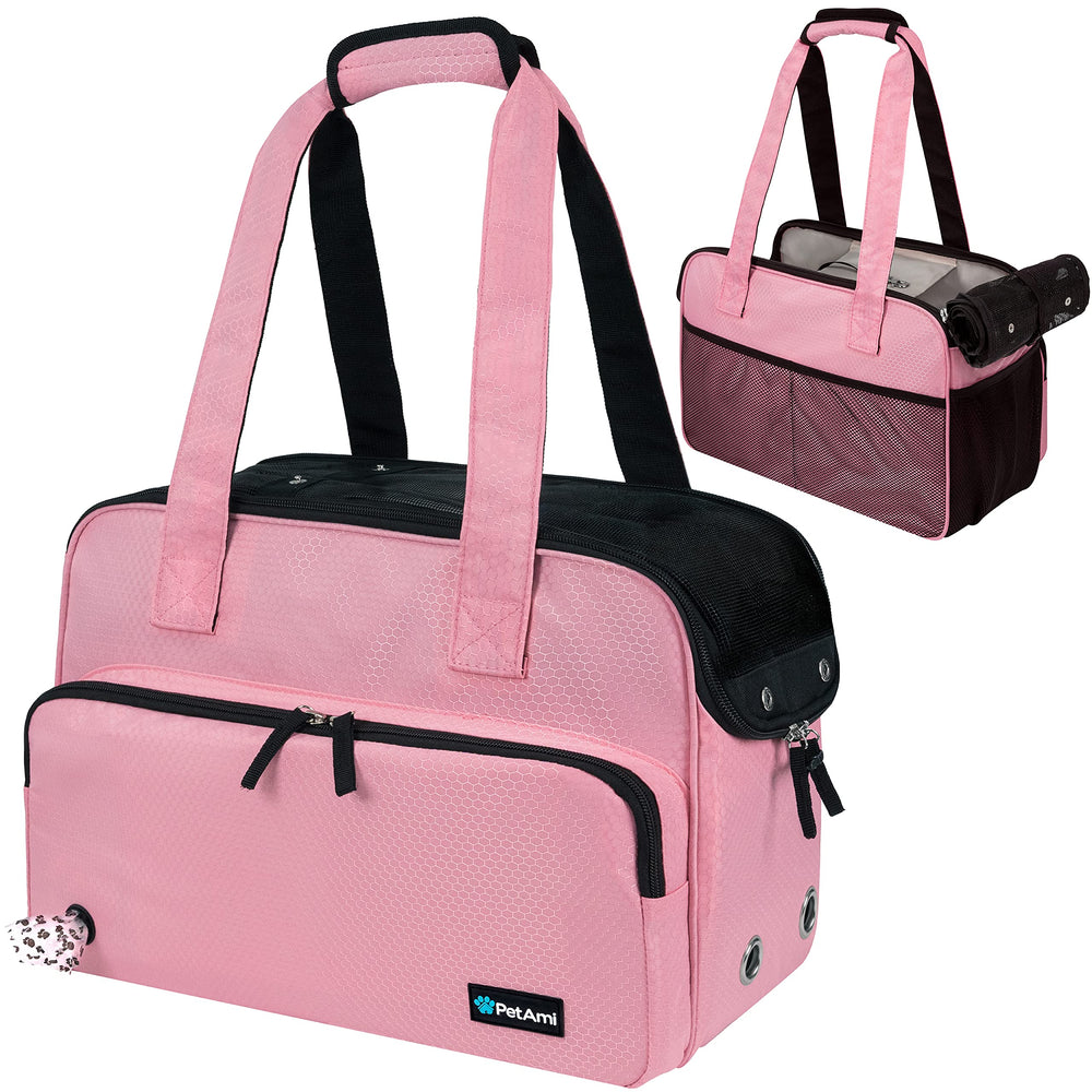 PetAmi small dog purse carrier front view shows portable comfort for travel