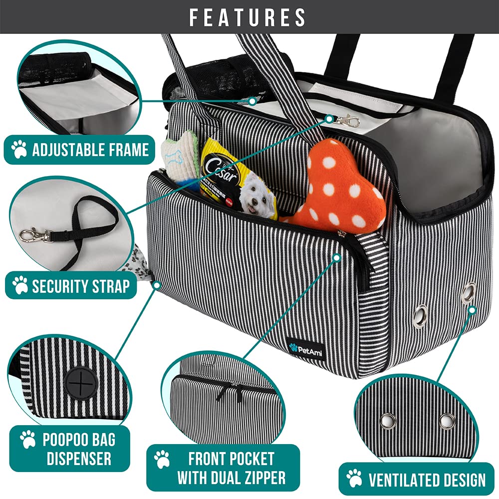 PetAmi carrier side pocket supports essentials during travel
