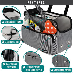PetAmi carrier side pocket supports essentials during travel