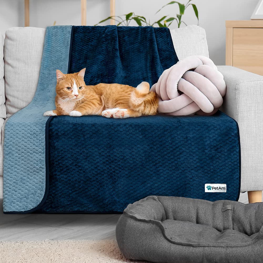 PetAmi soft plush blanket doubles as bed cover or crate liner