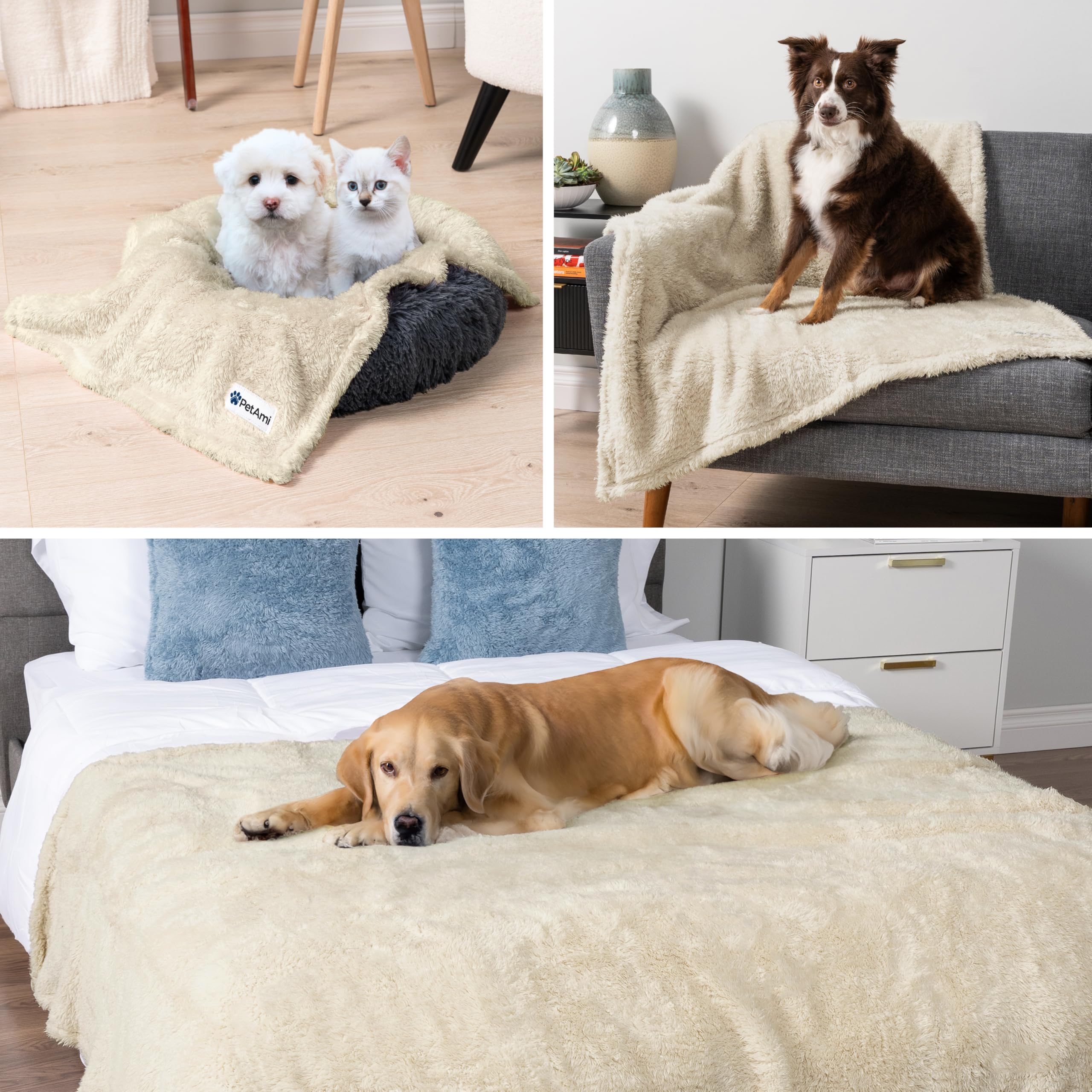 PetAmi sturdy-stitched dog blanket demonstrates durability against wear