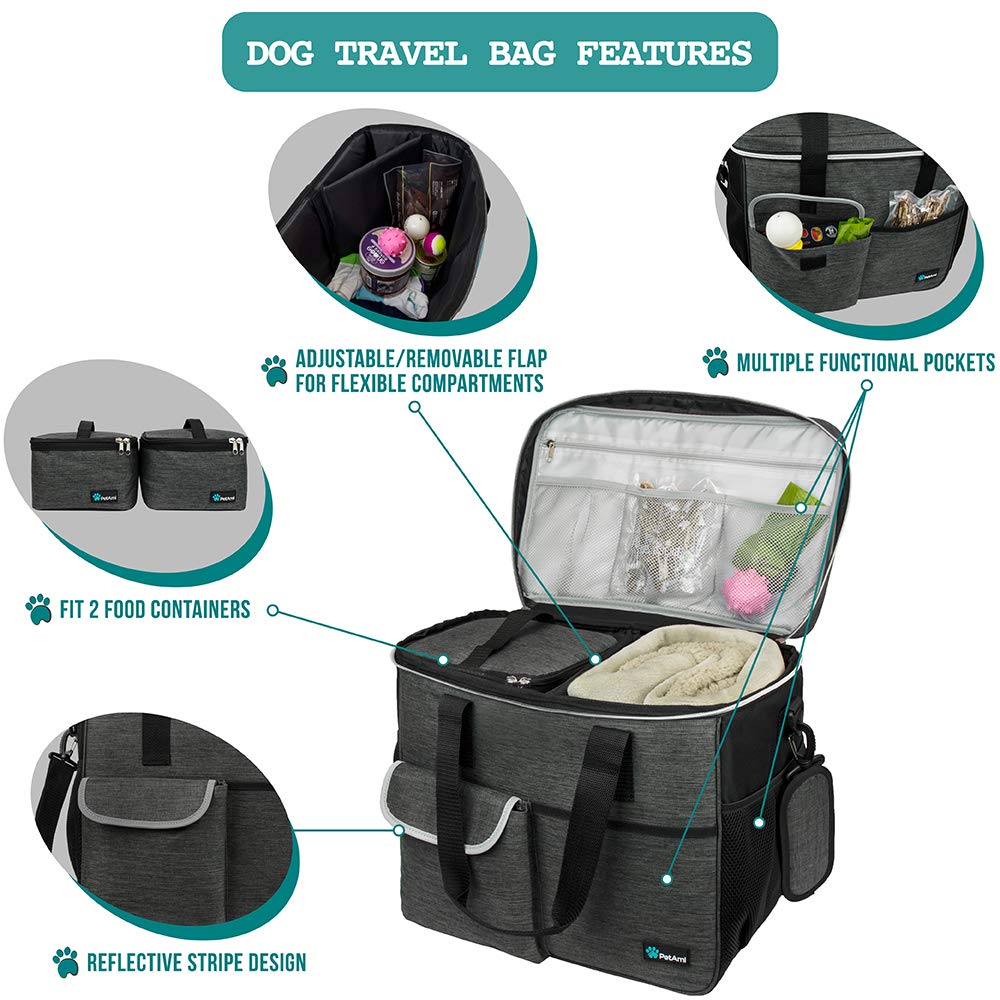 PetAmi travel bag water-repellent fabric for durable outdoor use