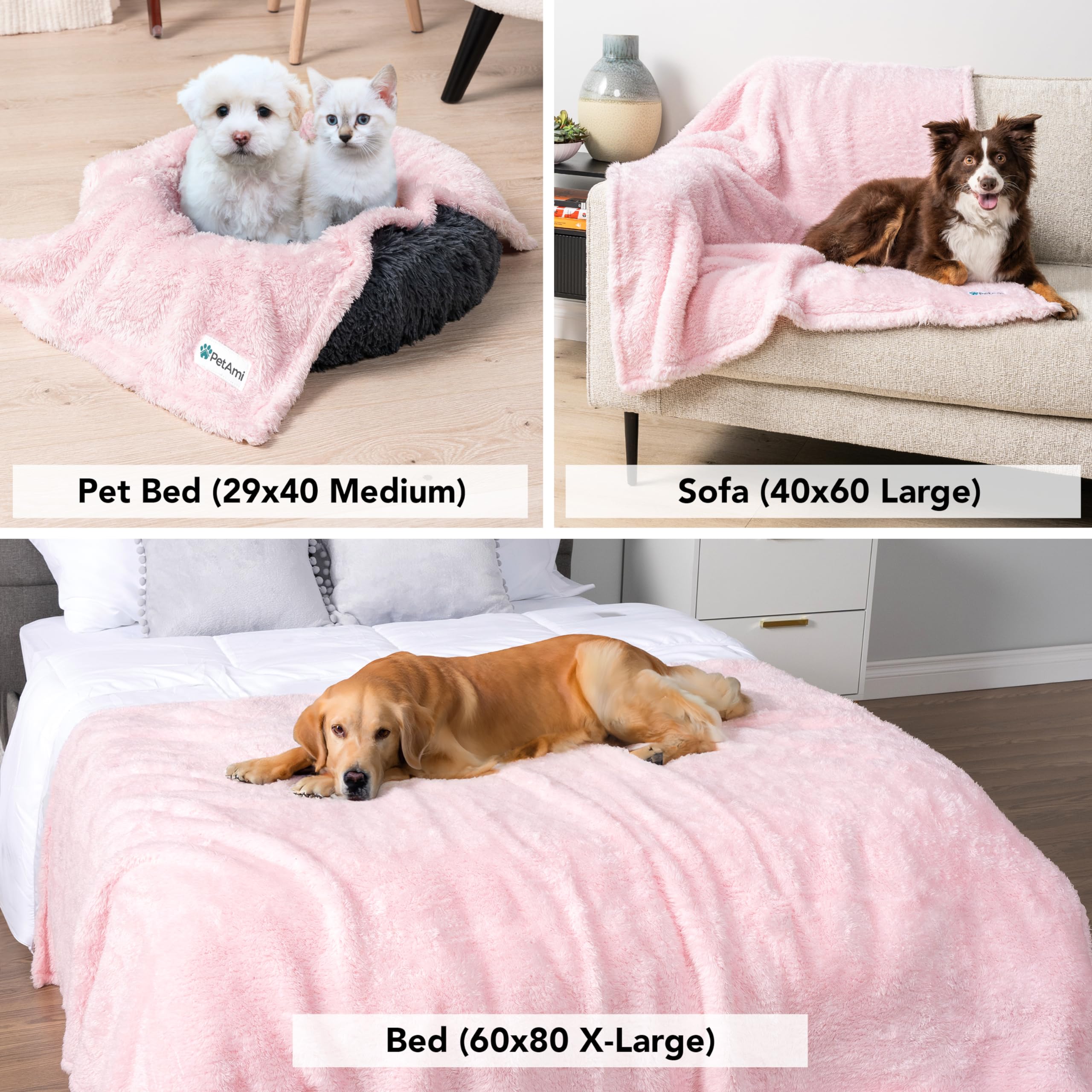 PetAmi travel blanket for car offers portable warmth.