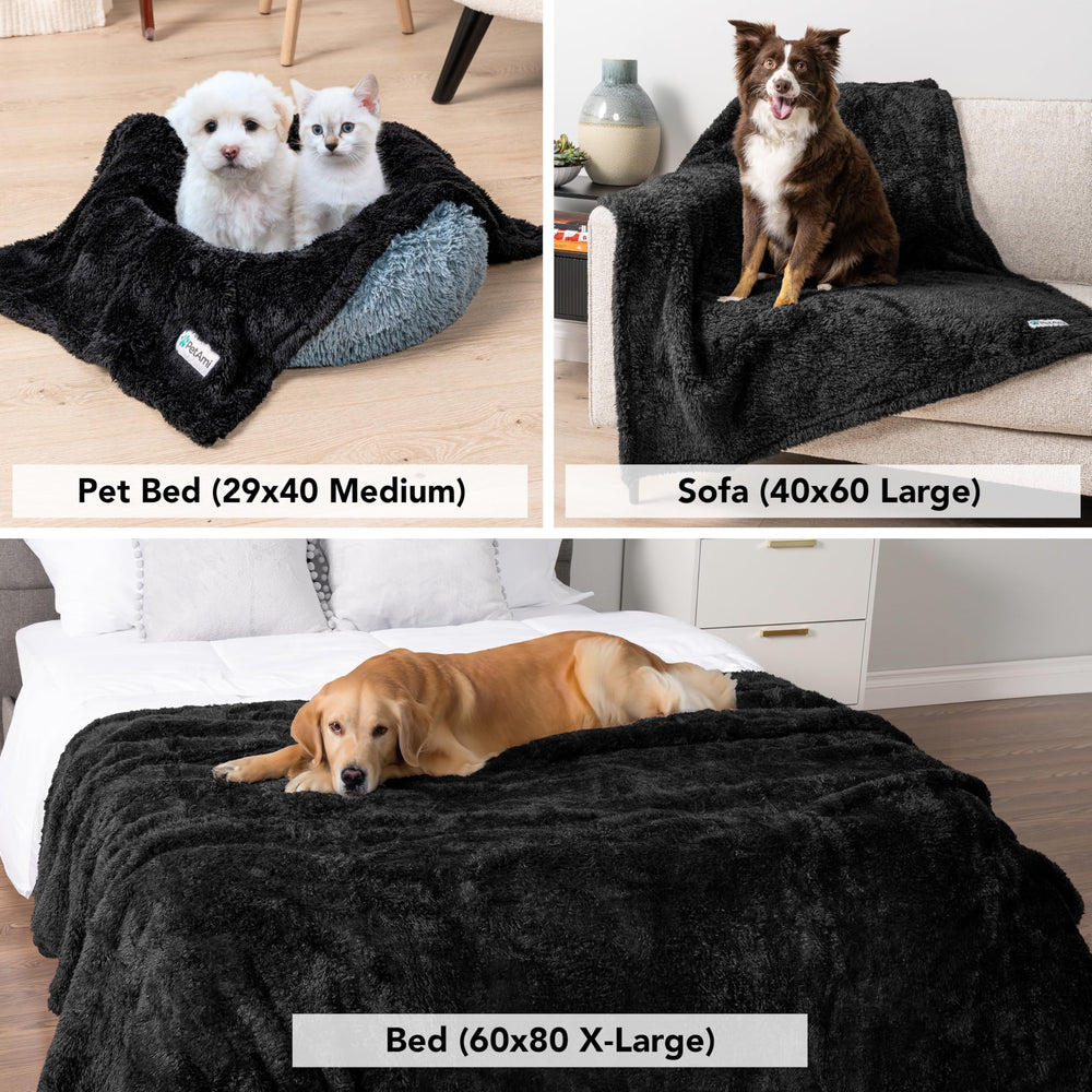 PetAmi washable blanket emphasizes easy cold-water washing and quick-dry convenience.