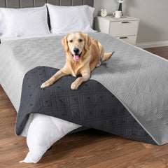 PetAmi waterproof bed cover close-up shows soft microfiber for cozy protection.