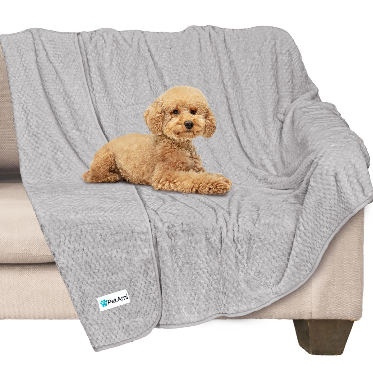 PetAmi waterproof dog blanket cover keeps furniture dry and clean