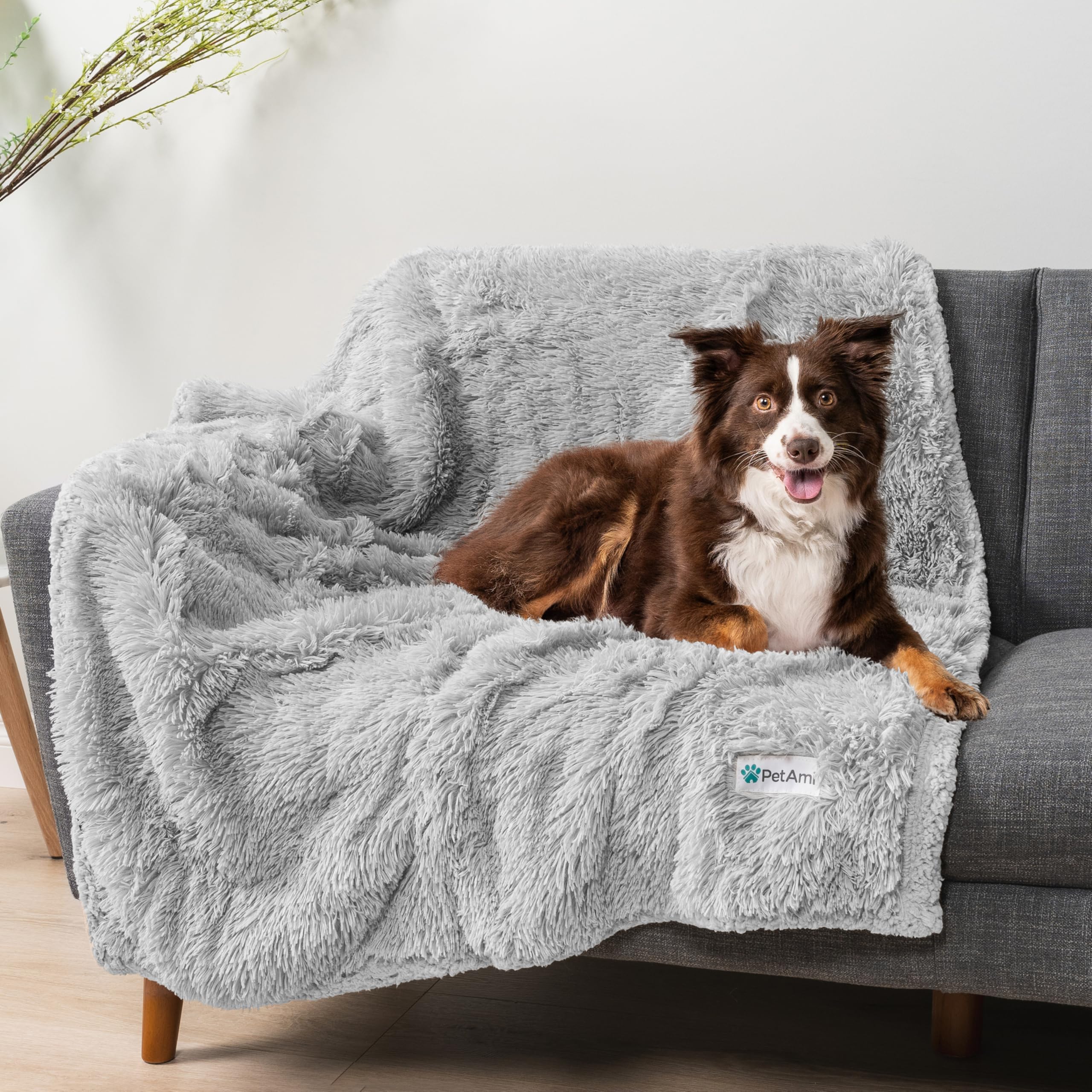 PetAmi blanket used as bed or crate cover for added comfort