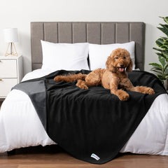 PetAmi waterproof dog blanket reversible fleece inside provides cozy naps