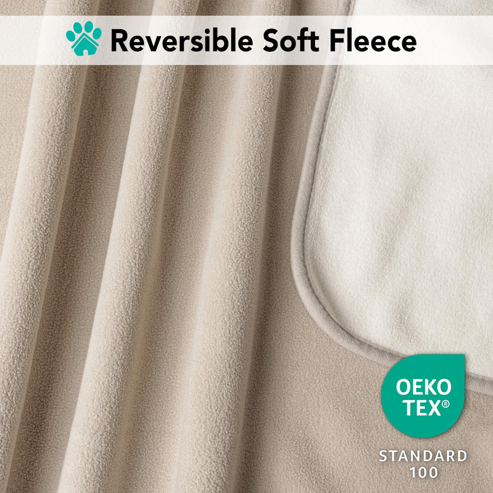 PetAmi waterproof dog blanket 40x60 size laid on bed for pets
