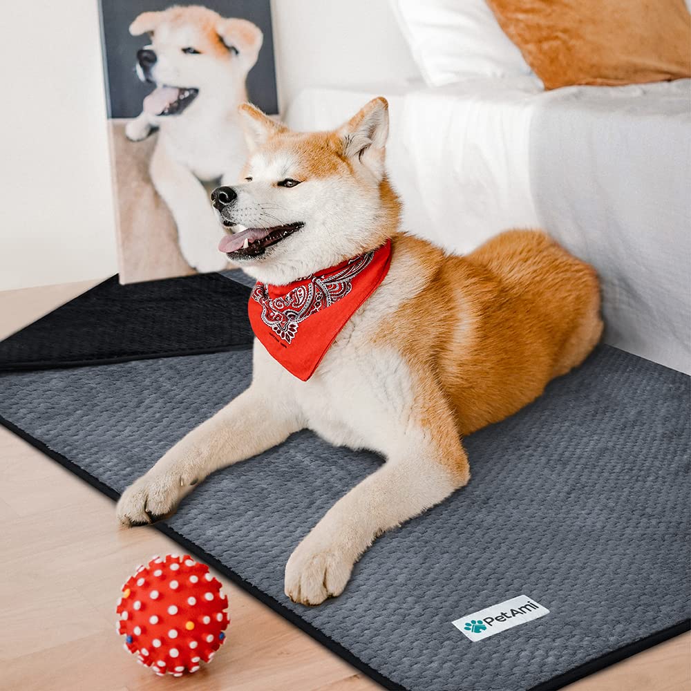 PetAmi waterproof dog blanket soft plush texture enhances nap time comfort.