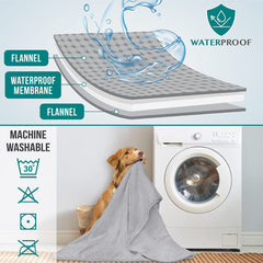 PetAmi waterproof dog blanket washable-durable stays fresh after machine wash.