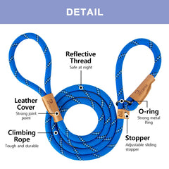 Petarea slip lead no-pull design supports gentle training sessions.