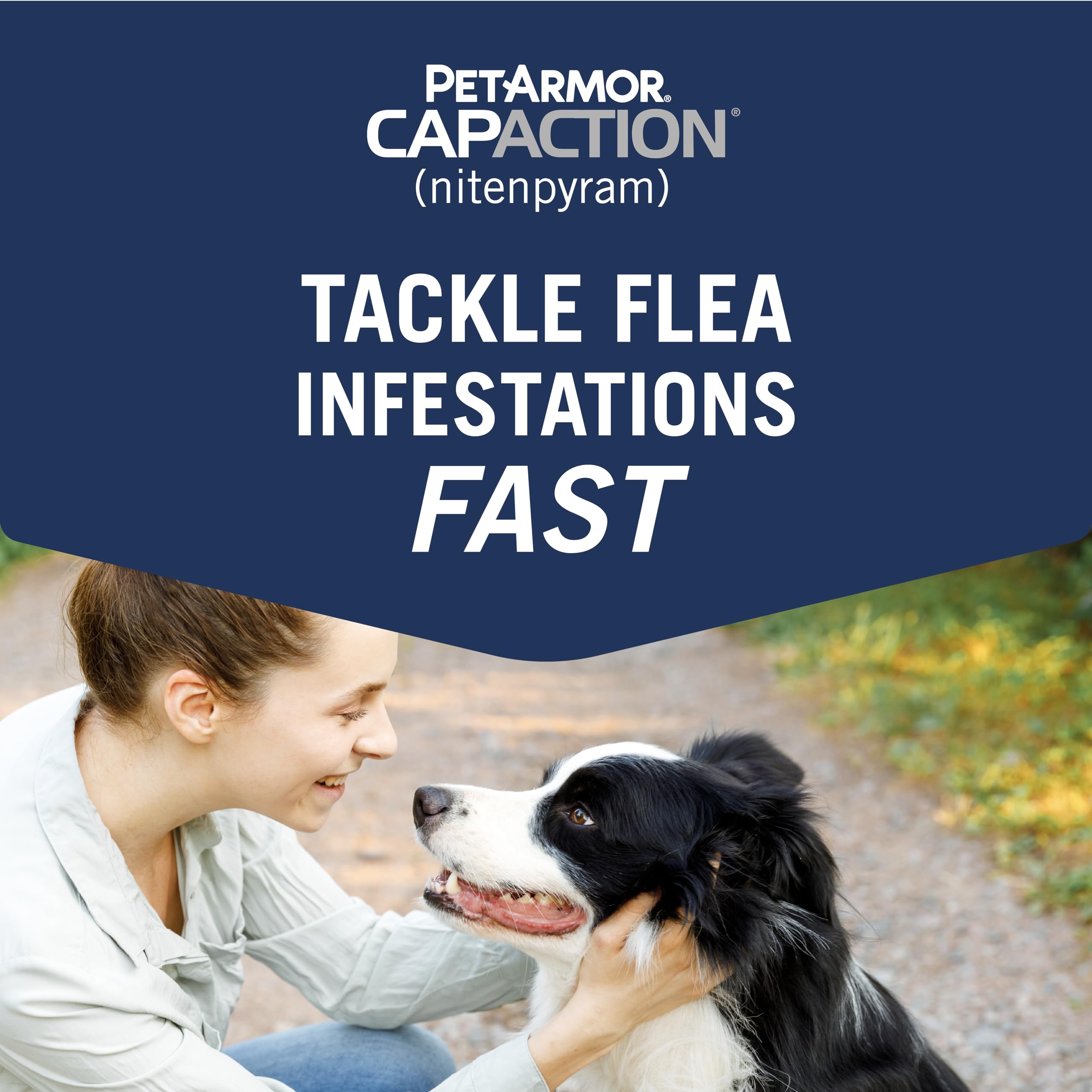 PetArmor CAPACTION tablet being administered for easy dose