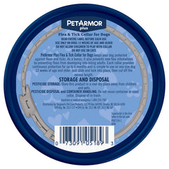 PetArmor Plus dog collar adjustable-fit demonstrates one size flexibility for all dog sizes