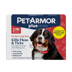 PetArmor Plus xlarge dog bottle pour: quick, convenient topical protection.
